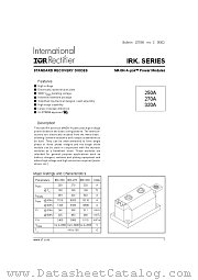 IRKC250-08 datasheet pdf International Rectifier