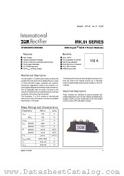 IRKE91-10 datasheet pdf International Rectifier