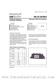 IRKT26-16 datasheet pdf International Rectifier
