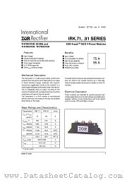IRKL71-10 datasheet pdf International Rectifier