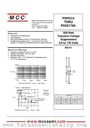 P5KE28 datasheet pdf Micro Commercial Components