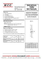 SA7.5CA datasheet pdf Micro Commercial Components