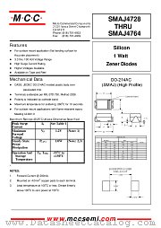 SMAJ4750 datasheet pdf Micro Commercial Components