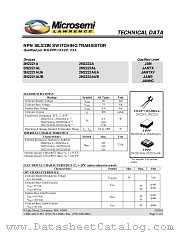 JANS2N2221AL datasheet pdf Microsemi