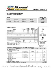JAN2N3501L datasheet pdf Microsemi