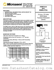 HSMCJ17 datasheet pdf Microsemi