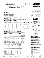 JANS1N6642 datasheet pdf Microsemi