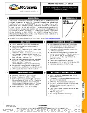JANTXV1N4578A-1 datasheet pdf Microsemi
