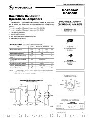 MC4558CD datasheet pdf Motorola