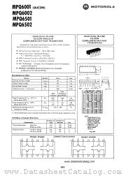 MPQ6502 datasheet pdf Motorola