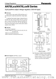 AN78L04M datasheet pdf Panasonic