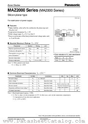MAZ2051 datasheet pdf Panasonic