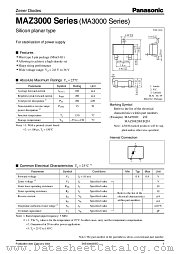 MAZ3047 datasheet pdf Panasonic
