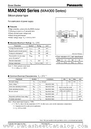 MAZ4082 datasheet pdf Panasonic