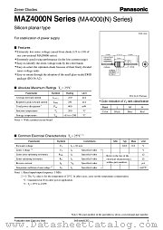 MAZ4240N datasheet pdf Panasonic