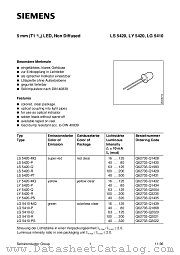 LY5420-MQ datasheet pdf Siemens