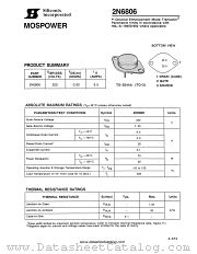 2N6806 datasheet pdf Siliconix