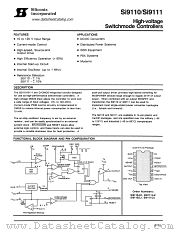 Si9110 datasheet pdf Siliconix