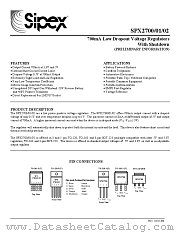 SPX2701AU3-5.0 datasheet pdf Sipex Corporation