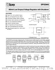 SPX2945U5-3.3 datasheet pdf Sipex Corporation