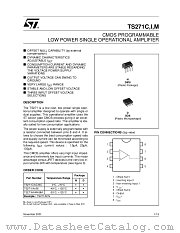 TS271CD datasheet pdf ST Microelectronics
