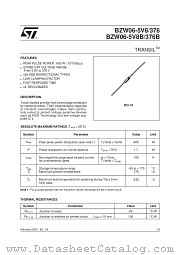 BZW06-6V4 datasheet pdf ST Microelectronics