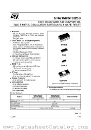 ST6225CM6 datasheet pdf ST Microelectronics