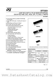 ST72T251G1M3 datasheet pdf ST Microelectronics