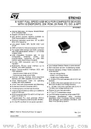 ST92163R4 datasheet pdf ST Microelectronics