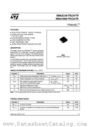 SMAJ15A-TR datasheet pdf ST Microelectronics