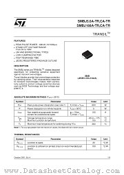 SMBJ10A-TR datasheet pdf ST Microelectronics