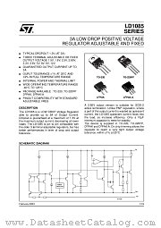 LD1085D2T18 datasheet pdf ST Microelectronics