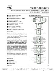 TSH72CD datasheet pdf ST Microelectronics