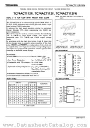 TC74ACT112P datasheet pdf TOSHIBA