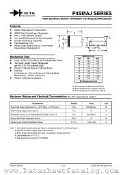 P4SMA110C datasheet pdf Won-Top Electronics