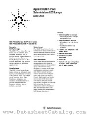 HLMP-P305-F001L datasheet pdf Agilent (Hewlett-Packard)