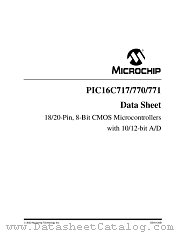 PIC16C771-E/P datasheet pdf Microchip