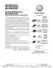 MC74HC4053AF datasheet pdf ON Semiconductor