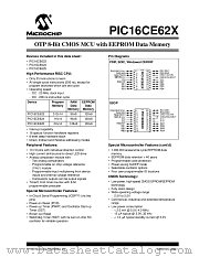 PIC16CE623-04I/P datasheet pdf Microchip