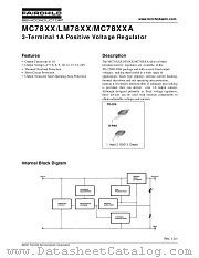 MC7810CDTXM datasheet pdf Fairchild Semiconductor