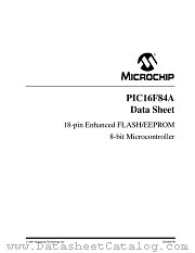 PIC16LF84A-04I/SS datasheet pdf Microchip
