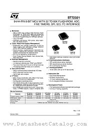 ST72321J9TC datasheet pdf ST Microelectronics