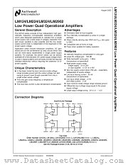 LM324J datasheet pdf National Semiconductor