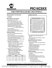 PIC16LC924-04/PT datasheet pdf Microchip