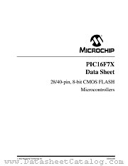 PIC16LF74-I/L datasheet pdf Microchip