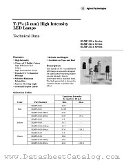 HLMP-3316-I0002 datasheet pdf Agilent (Hewlett-Packard)