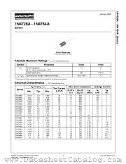 1N4742ATR datasheet pdf Fairchild Semiconductor