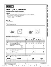 GBPC1508W datasheet pdf Fairchild Semiconductor