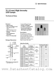 HLMP-1421-F0002 datasheet pdf Agilent (Hewlett-Packard)