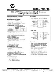 PIC16C716-04I/SO datasheet pdf Microchip